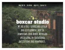 Tablet Screenshot of boxcarstudio.com